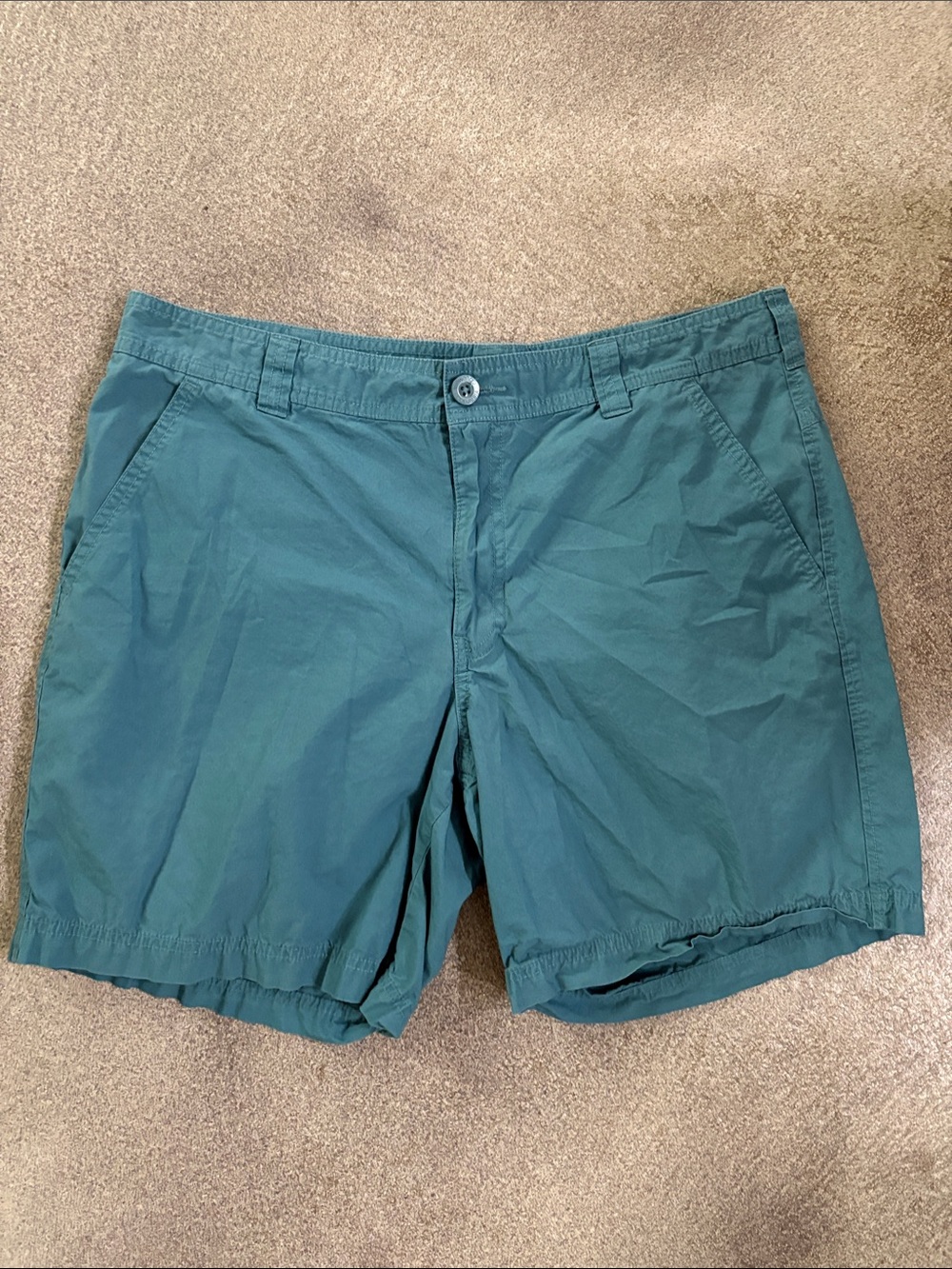 Men's Columbia Teal Shorts - Lightweight (36)